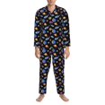 thumbnail image 3 of Balery Whales In Space Pijama para Hombre de Dos Piezas con Manga Larga, Conjunto de Dormir y Descanso Suave con Bolsillos-XX-Large, 3 of 7