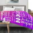 thumbnail image 6 of Custom Blanket with Name for Adults Kids Personalized Blanket and Throw Customized Flannel Name Blanket Personalized (Style-2, 30x40), 6 of 6