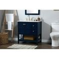 thumbnail image 2 of 32 inch single bathroom vanity in blue, 2 of 8