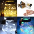 thumbnail image 3 of Cadena De Alambre De Cobre Led Con Forma De Corcho De Botella De Vino Con Energía Solar Led Luz De Hadas De Navidad 10 Luces Minnieouse  HA024820-03, 3 of 6