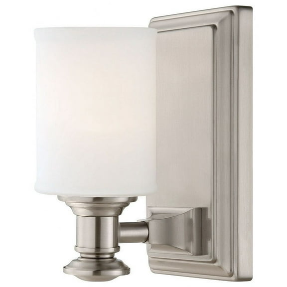 1 Light Transitional Bath Vanity In Transitional Style 8 Inches Tall By 4.75 Inches Wide-Brushed Nickel Finish Minka Lavery 5171-84
