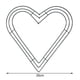 thumbnail image 4 of Marco de corona en forma de corazón, corona de hierro, artesanía duradera, corona de flores, anillos, molde de corona para el hogar y el patio trasero Negro 35cm, 4 of 8