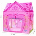 thumbnail image 5 of POCO DIVO Floral Princess Castle Girls Pink Palace Play Tent Kids Pretend Fairy Playhouse, 5 of 5