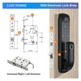 thumbnail image 2 of Door Lock, Electronic Finrprint Biometric Frosted Panel Digital Smart Door Lock TUYA Or TTLock APP Password IC Card Security ,Easy to Install, 2 of 7