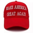 thumbnail image 4 of President Donald Trump 45-47 Hat 2024 Make America Great Again MAGA Red Mesh, 4 of 5