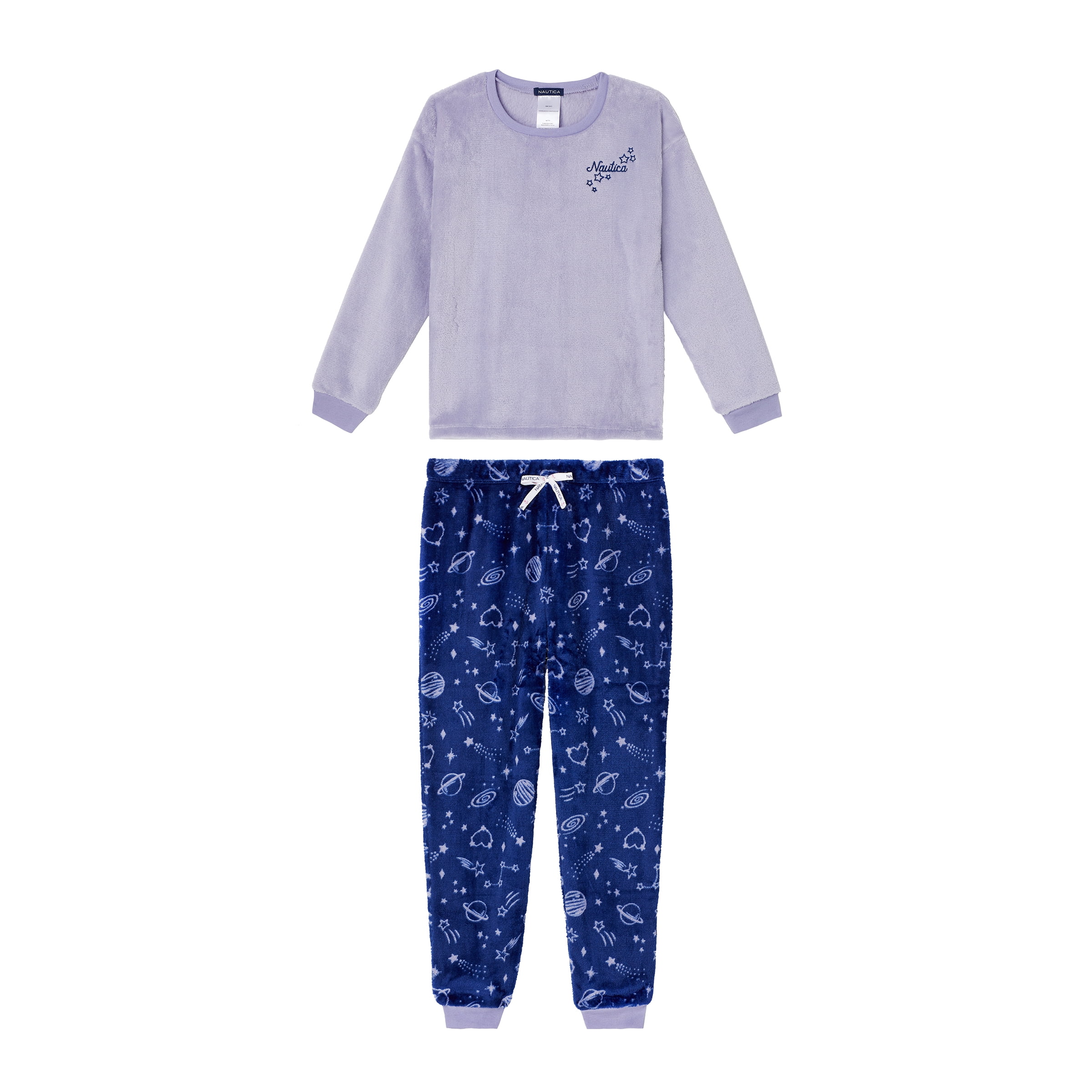 Nautica Female Nautica Girls Pajama Pants Sets 2 Piece Velvet Fleece