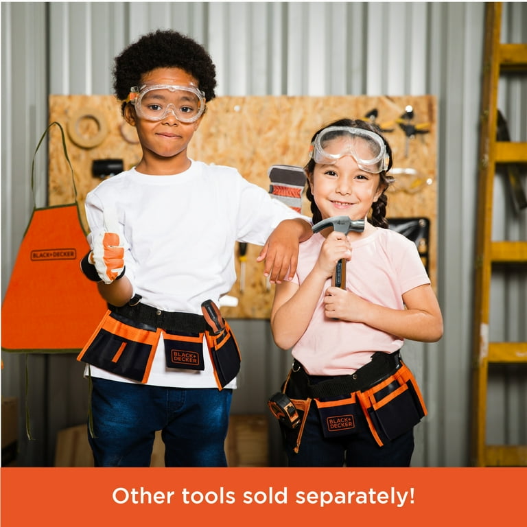 Black & Decker Pretend Play Toolset for Kids, Looks Like The Real Tools