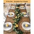 thumbnail image 4 of 15 Inch Round Placemats Set of 4, Thanksgiving Non Slip Heat Insulation PP Table Mats, Teal Truck Pumpkin Orange Maple Leaf Brown Washable Place Mats for Kitchen Dining Party Table Decor, 4 of 7