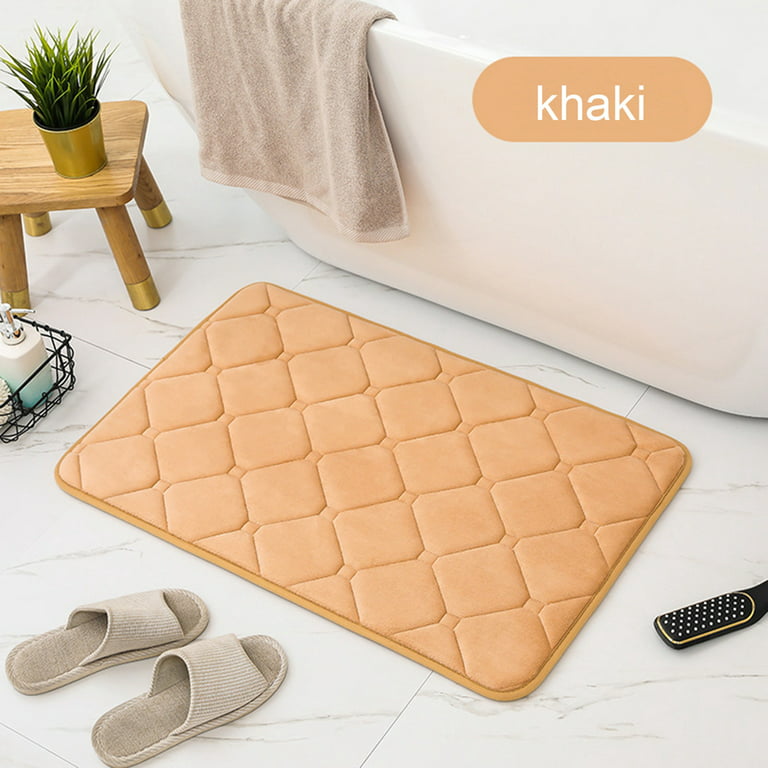 Colorxy Memory Foam Bathroom Rugs, Ultra Soft & Non-Slip Bath Mat, Water  Absorbent and Machine Washable Bath Carpet Rug for Shower Bathroom Floor