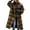 Coffee #804, variant on Bovemsi Trench Coats 2025 New European And American Autumn Women's Long Sleeved Lapel Coat Printed Woolen Fall Winter Clothes S
