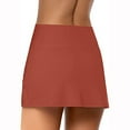thumbnail image 3 of Idoravan Women's Basic Versatile Skirt Clearance Women Bikini Bottom Tankini Swim Skirt Short Hulip Hem Swimwear Beach Skrit, 3 of 4