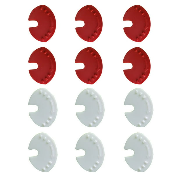Tapa De Lata Moyic Protector A Prueba De Polvo Rojo Blanco 12St