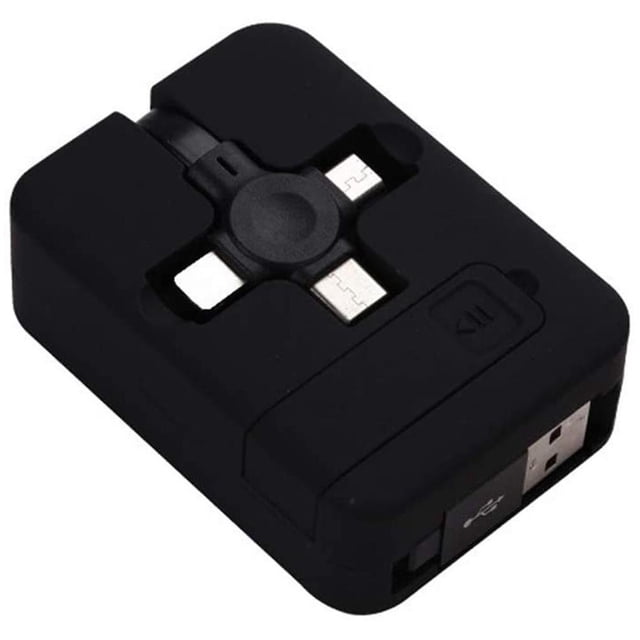 Sidaley Cable retráctil Artesanía de cobre Soporte de seguridad Cable USB multipropósito Accesorios para teléfonos móviles Mini de Teléfono y Comunicación Rojo