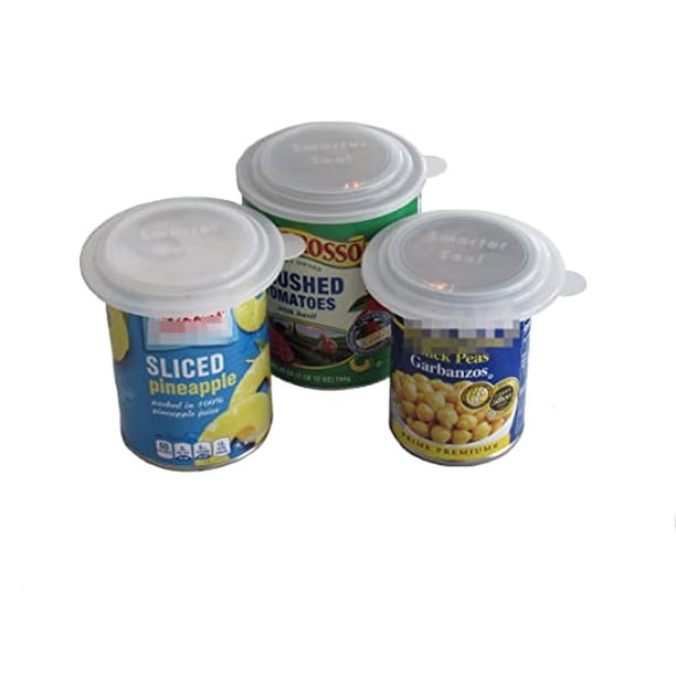 Tapas para latas de comida Smarter-Seal, paquete de 8 unidades, color transparente