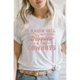thumbnail image 2 of Raisin Hell With Hippies and Cowboys Graphic Tee T-Shirt, 2 of 7