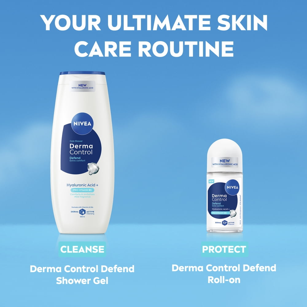 NIVEA MEN Derma Comfort Defend Men Antiperspirants Roll-on Deodorant, 50 ml