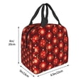 thumbnail image 3 of Easygdp Christmas Red Balls Bolsa Térmica Premium - Tela Oxford Impermeable, Gran Capacidad, Bolsillo Frontal, Unisex para Trabajo, Escuela, Actividades al Aire Libre y Picnics, 3 of 8