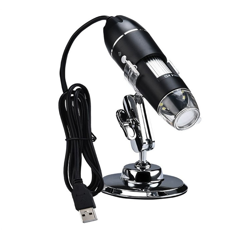 Oddalsail-US 8 LED Digital Microscope Three in One USB Endoscope Camera Microscopio 1600X Stereo Electronic Magnifier Plug and Play Black Oddalsail-US 8 LED Digital Microscope Three in One USB Endoscope Camera Microscopio 1600X Stereo Electronic Magnifier Plug and Play Black