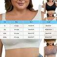 thumbnail image 4 of Loopsun Plus Size Womens Bra, Daily Bra for Women, Women's Fashion Casual Solid Lifting Gathering Daily Bra White,XXXL, 4 of 5