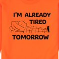 thumbnail image 3 of Peanuts - Tired Tomorrow - Men's Crew Neck Fleece Pullover, 3 of 7