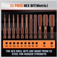 thumbnail image 4 of 23PC Hex Head Allen Wrench Drill Bit Set Screwdriver Metric & SAE, 4 of 8