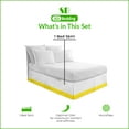 thumbnail image 3 of SGI Bedding 16 Inch Dual Tone Bed Skirt | Microfiber Bed Skirt | Fade Resistant, Wrinkle Free, Anti-static, Decorative, Extra Storage Space, Clutter-Free | Full, Yellow, 3 of 7