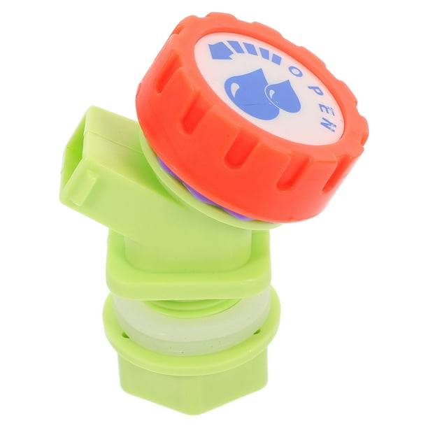ColoMX Grifo dispensador de agua de 5 galones - Grifo de jarra con tapa de rosca de repuesto Grifo dispensador de agua para jarras de agua y enfriadores de bebidas de un galón Verde