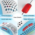 thumbnail image 5 of M8 Ultralight Wired Gaming Mouse, Lightweight Honeycomb Shell, 6 RGB Breathing Backlit Mice, 6 Adjustable DPI 6400, USB Optical Model Aerox Mice for Win10/XP/Xbox/PS4/PS5/Mac/HP/Acer, 5 of 5