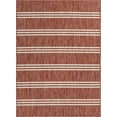 thumbnail image 4 of Jill Zarin Outdoor Collection Area Rug - Anguilla (5' 3" x 8' Rectangle Rust Red/Ivory), 4 of 5