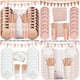 thumbnail image 2 of Decoraciones de cumpleaños de oro rosa, juego de vajilla desechable, vaso de papel, decoraciones para fiesta de cumpleaños de boda para adultos, Babyshower para niños y niñas Tan Jianjun unisex, 2 of 2