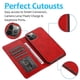 thumbnail image 3 of Funda tipo cartera de PU con tapa para iPhone 14 Pro, con cordón, ranuras para tarjetas, función atril, compatible con carga magnética, anticaídas y protección total., 3 of 5