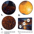 thumbnail image 3 of Designart "Sunset Haven I" City Art Deco Canvas Art Print, 3 of 5