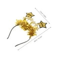 thumbnail image 4 of LOLIPPYY 4pcs 2026 New Year Hairband: Christmas Eve Headband - Star Hair Hoop - Head Bopper - Shining Party Headdress For Women Men Girls Photo Props, 4 of 8
