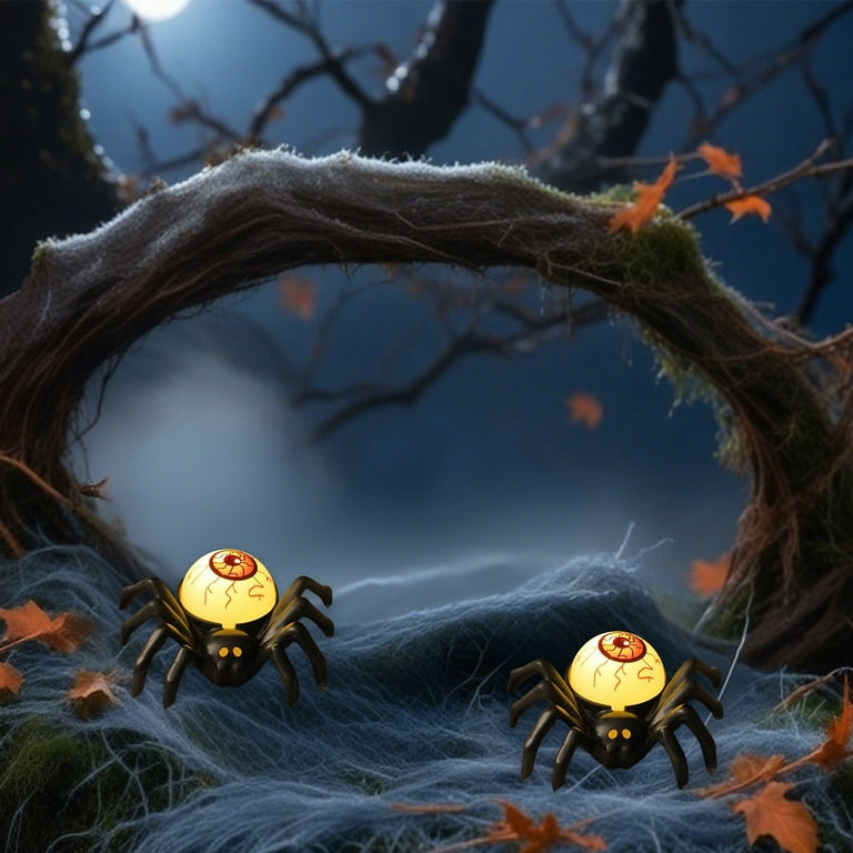 Halloween Flameless Candles, Halloween Spinning Water Glittering Flameless Candle