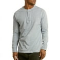 thumbnail image 2 of Men's Henley Shirts Cotton Long Sleeve Tops S-3XL Regular Big & Tall Breathable Comfy Basic Layering Top Menswear Underwear Classic Casual, 2 of 3
