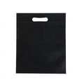 thumbnail image 1 of 50 bolsas troqueladas de tela no tejida, ecológicas, de boca plana, para ropa, color negro, 25 x 35 cm (9,8 x 13,8 pulgadas), 1 of 5
