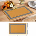 thumbnail image 6 of Geometric Greek Key Design Placemats Set of 6 Yellow Place Mats Table Mats Kitchen Dining Home Outdoor Party Table Decoration, 6 of 9