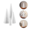 thumbnail image 2 of 8 conos de espuma blancos para manualidades navideñas (conos de espuma)., 2 of 7