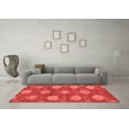 thumbnail image 3 of Ahgly Company Indoor Square Abstract Red Modern Area Rugs, 7' Square, 3 of 4