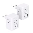 thumbnail image 1 of Adaptador de enchufe de viaje Mifaso 6 en 1 tipo C para Europa con puertos USB, 1 of 7