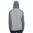 thumbnail image 3 of J America JA8885 Adult Vintage Heather Pullover Hooded Sweatshirt, 3 of 4