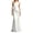 ZC White, variant on Norvella Womens One Shoulder Gowns Ruched Asymmetric Neck Bodycon Full Length Elegant Formal Party Evening Maxi Dresses