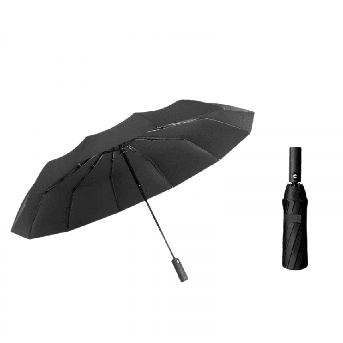 TIMPCV 10 Ribs Umbrella Vented Double Canopy Compact Windproof Travel