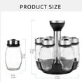 thumbnail image 5 of Rotating Spices Organizers Storage Rack With Bottles Salt Shakers Holder, 5 of 17