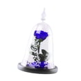 thumbnail image 4 of Regalo de rosa para San Valentín, rosa eterna para ella, boda para mujer. Azul oscuro, 4 of 9