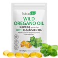 thumbnail image 1 of Suplemento de aceite de orégano 6000 mg con aceite de semilla negra 120 cápsulas blandas, 1 of 9