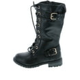 thumbnail image 2 of Forever Mango 27K Little Kids Combat Lace Up Boots, 2 of 7