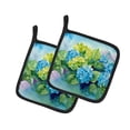 thumbnail image 2 of Carolines Treasures 7.5 x 7.5 in. Hydrangeas in Watercolor Pot Holders - Set of 2, 2 of 2