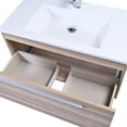 thumbnail image 4 of 36" Wall Mounted Single Bathroom Vanity with High Quality Acrylic Vanity Top By Gravita Designs, 4 of 9