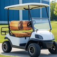 thumbnail image 2 of Yuyamidu 2 Piece Horse Golf Cart Seat Covers Orange Sunset Golf Cart Backrest Bottom Seat Cushion Cover for 2-Person Seats Club Car, 2 of 7
